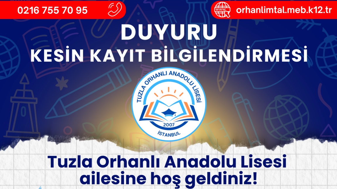 DUYURU | KESİN KAYIT BİLGİLENDİRMESİ